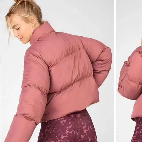 NWT FABLETICS CROPPED PUFFER JACKET - Picture 5 of 5